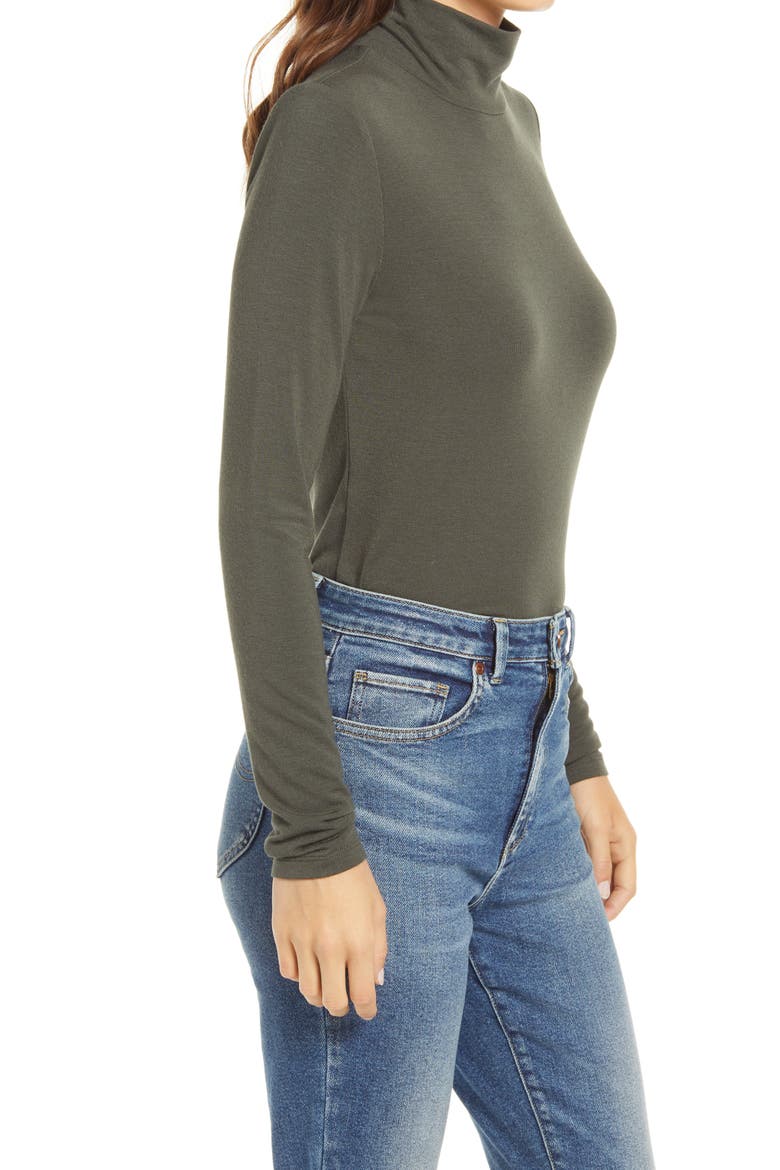 Norfolk Turtleneck Shirt, Alternate, color, HARVEST GREEN