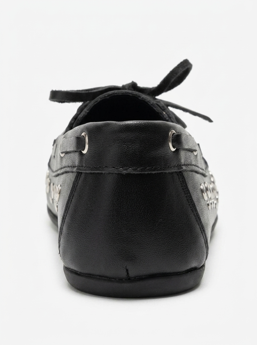 Hyde Leather Lace Up Loafer, Alternate, color, Black