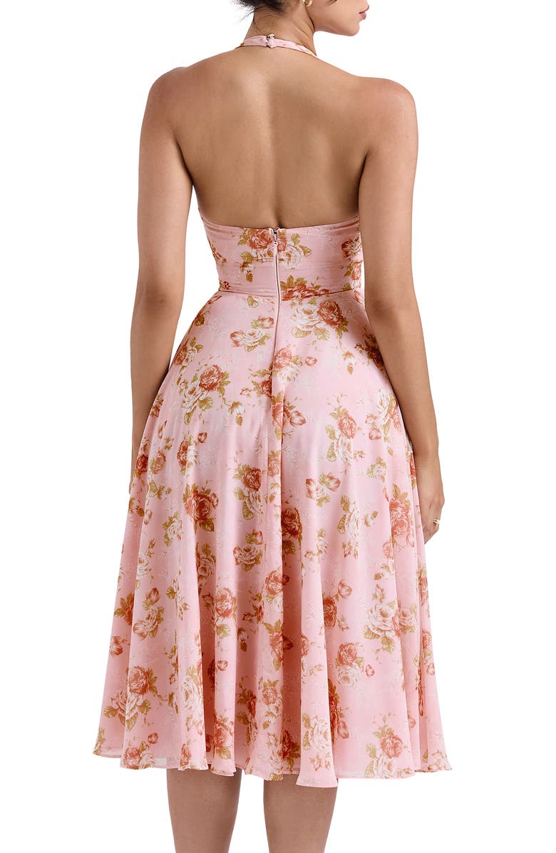 Solada Floral Halter Midi Sundress