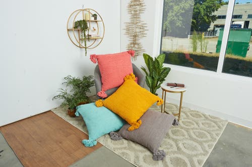 Carol & Frank Newport Decorative Throw Pillow In Pink