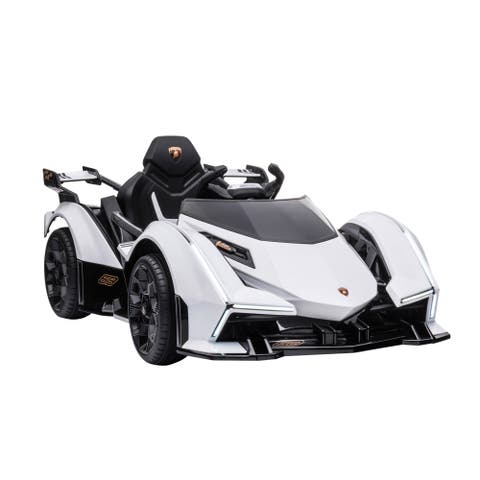 12V Kids Electric Sports Car with Parent Remote, Bluetooth, Horn, Music, LED