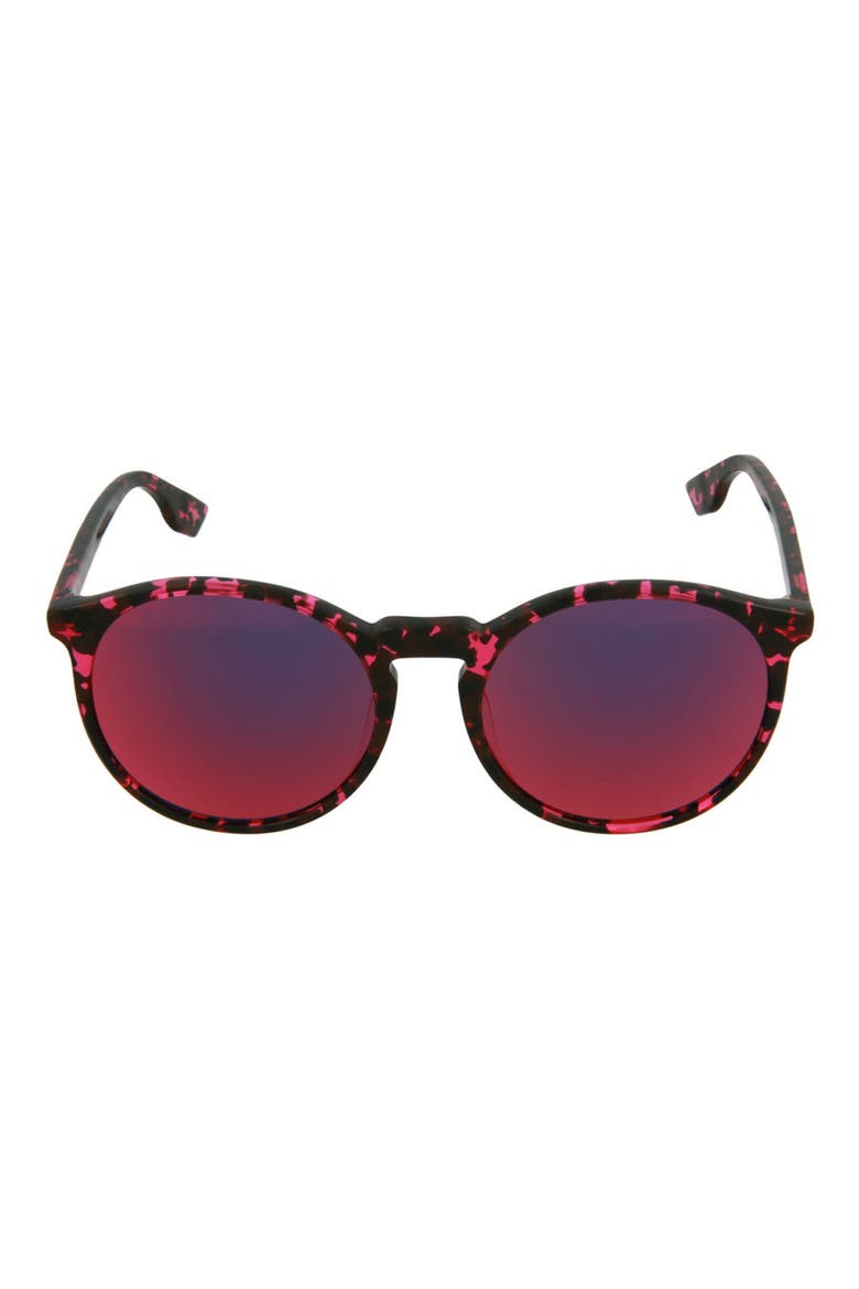 56mm Oval Sunglasses, Main, color, SHINY SPOTTED PINK/ PNK