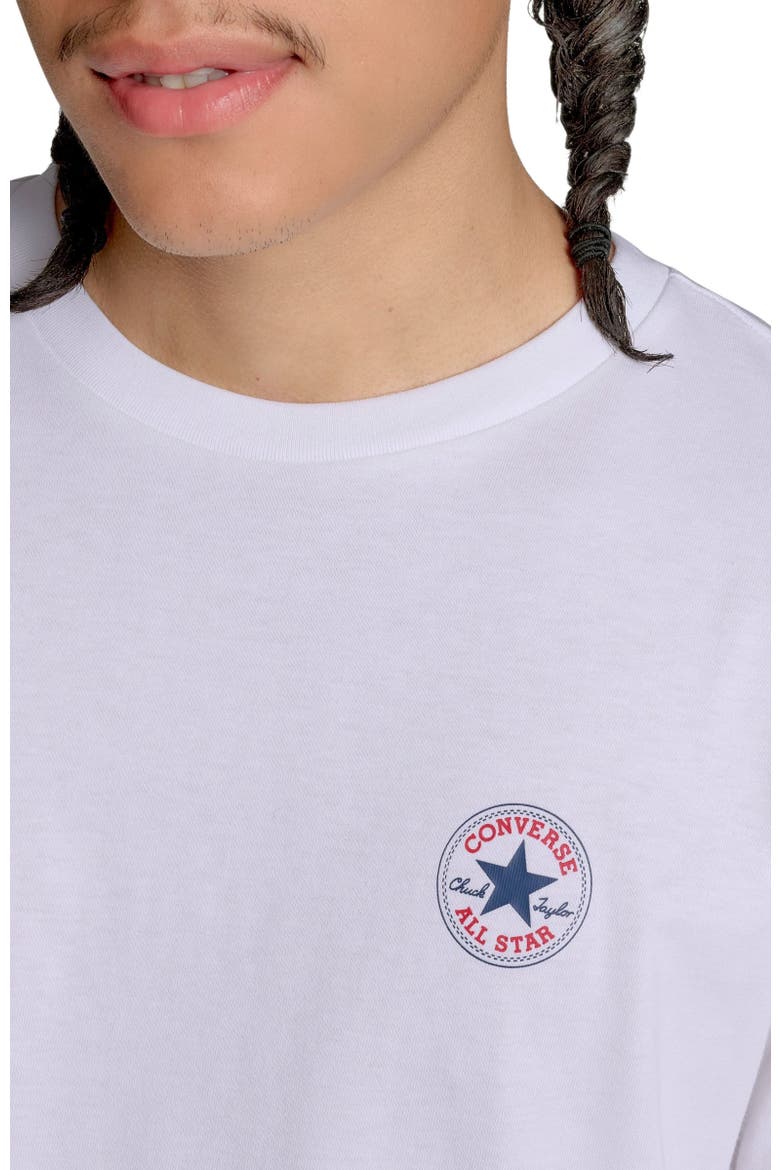 Chuck Taylor All Star Red Patch T-Shirt, Alternate, color, WHITE 10A