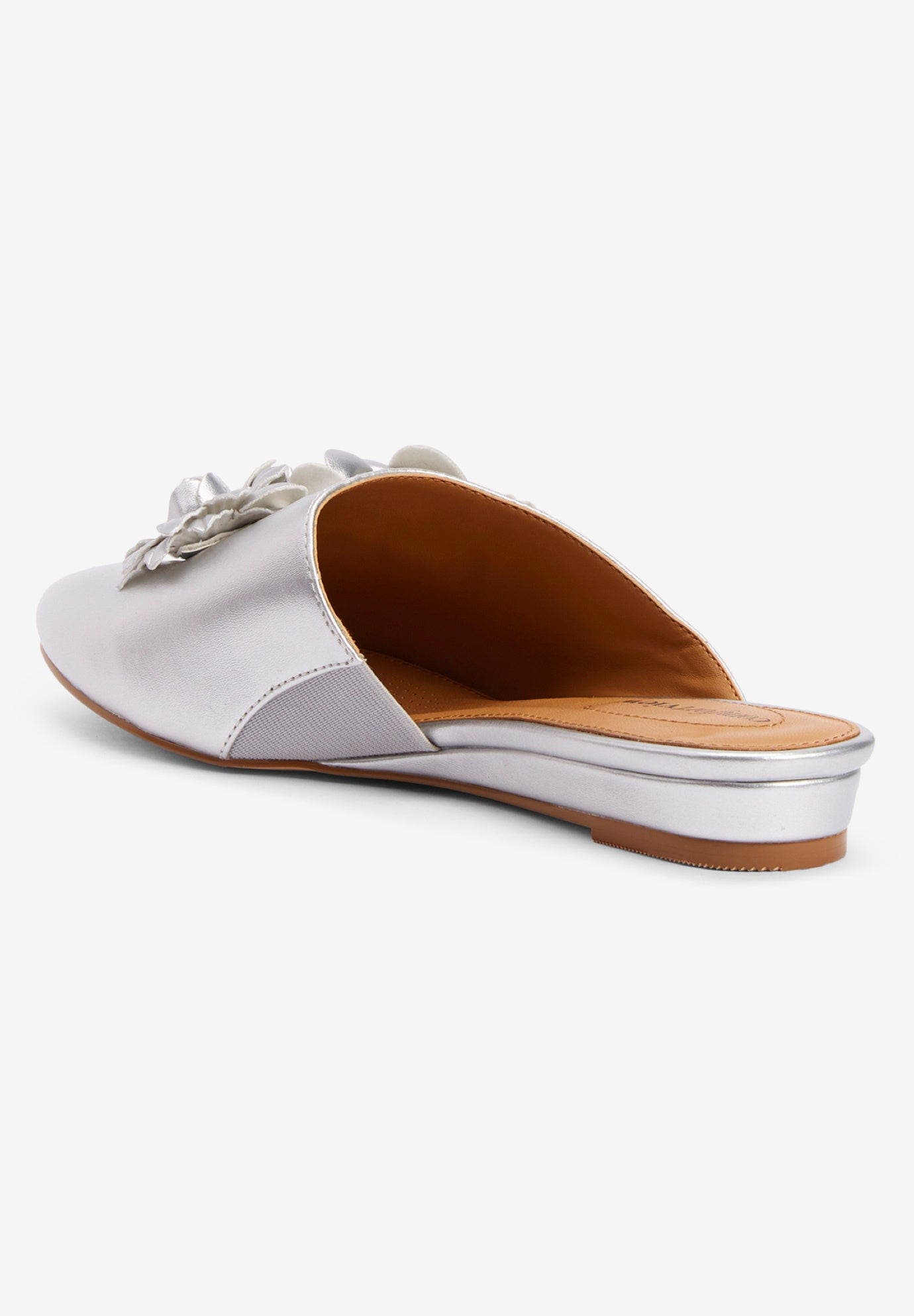 The Ayla Slip On Mule, Alternate, color, SILVER