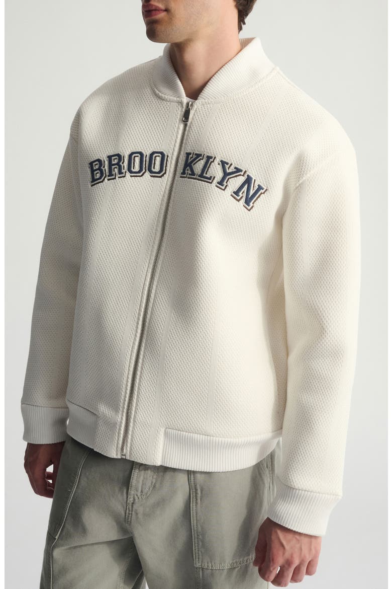 Logo Graphic Zip Sweatshirt, Alternate, color, ANTIQUE WHITE