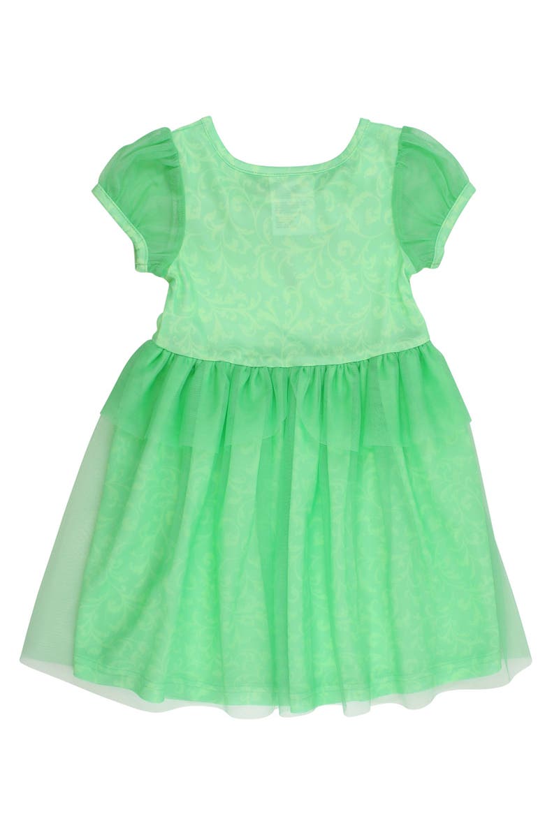 RuffleButts Princess Dress-Up Puff Sleeve Nightgown, Alternate, color, Garden Green Princess