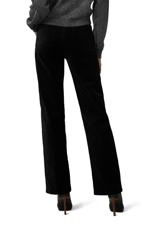 Joe's Jeans The Margot Velvet Straight Leg Pants In Black