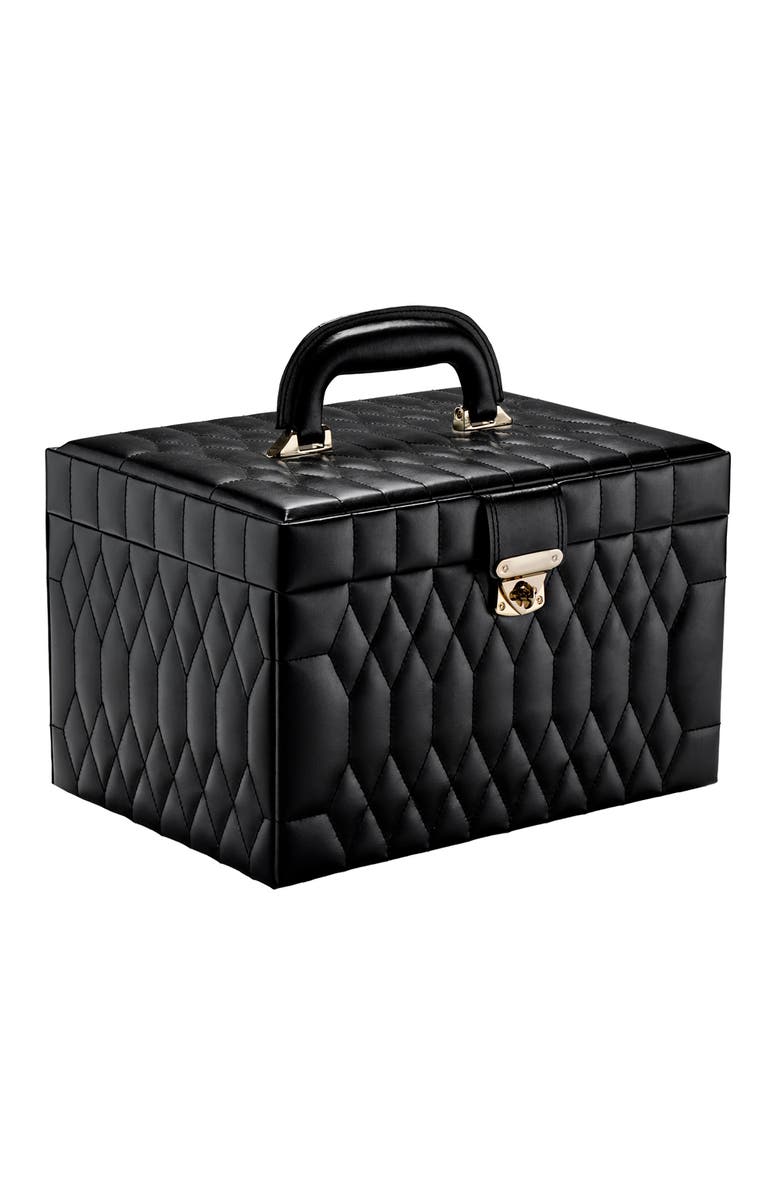 WOLF Caroline Cosmetic Train Case, Alternate, color, Black