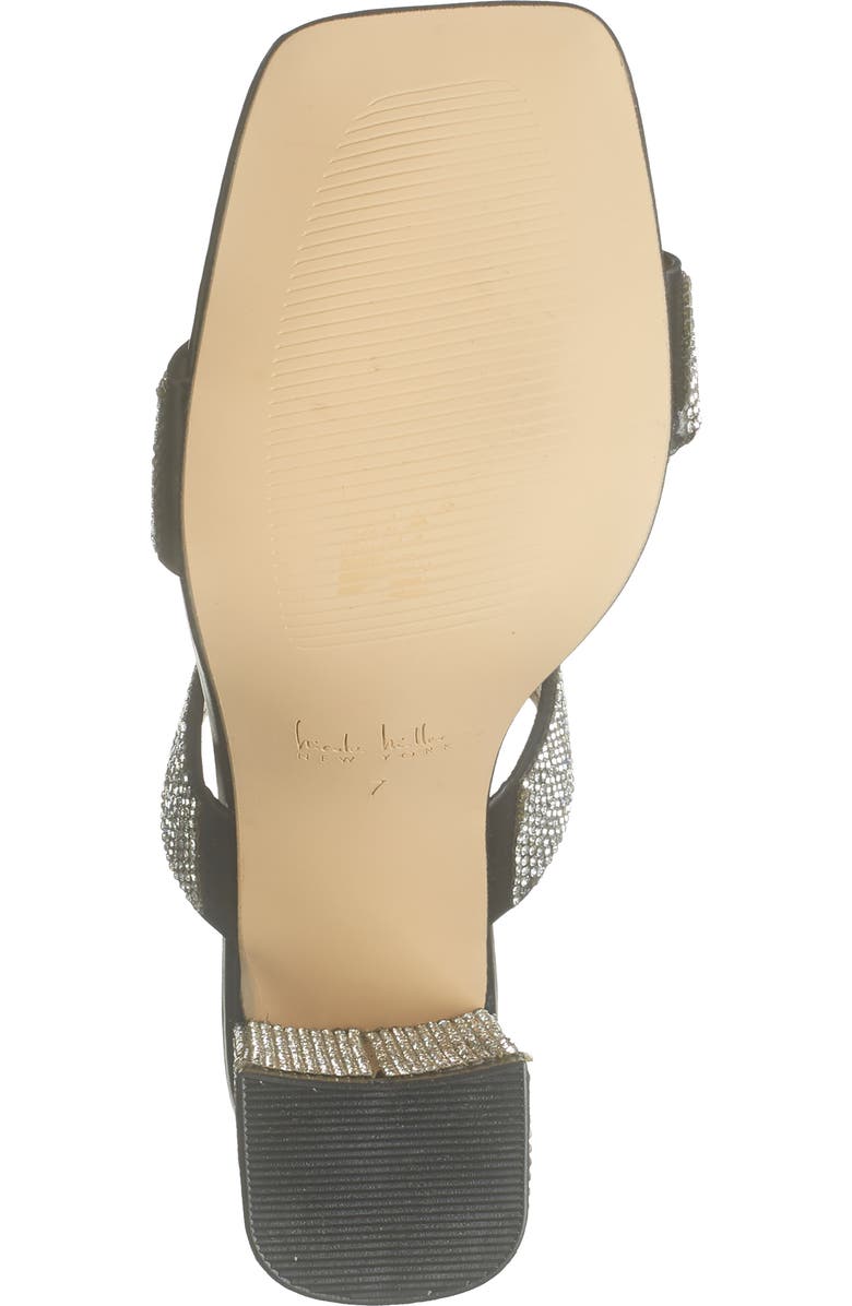 Nicole Miller Tinker Rhinestone Double Band Block Heel Sandal, Alternate, color,