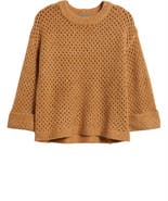Wit & Wisdom Open Stitch Cuffed Sweater