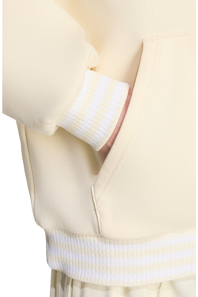 Oversize Logo Hoodie, Alternate, color, CREAM WHITE