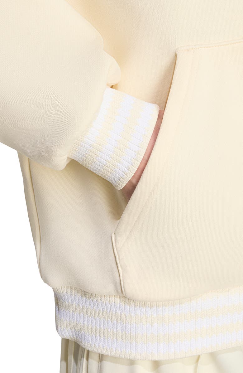 adidas Oversize Logo Hoodie, Alternate, color, Cream White