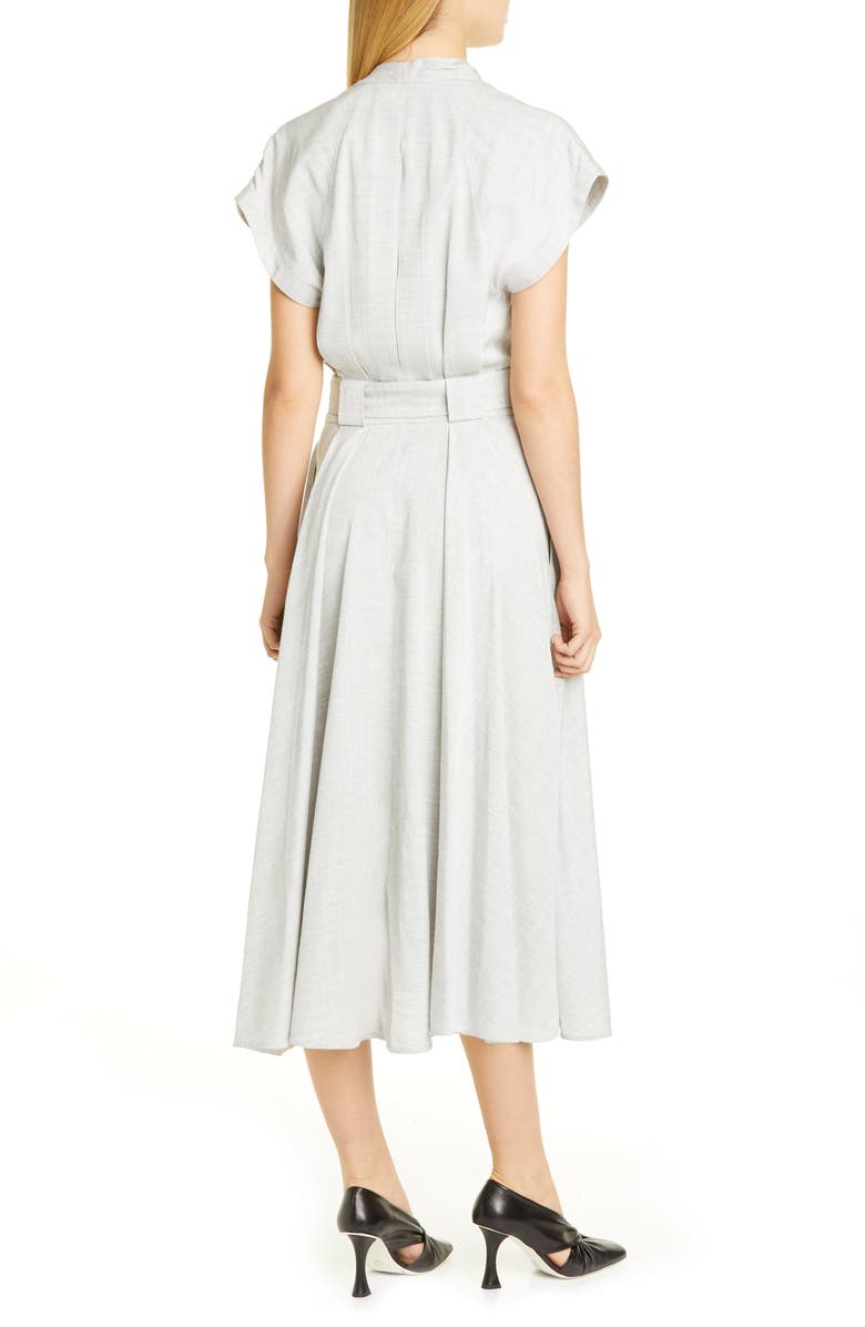 Proenza Schouler Suiting Faux Wrap Midi Dress, Alternate, color,