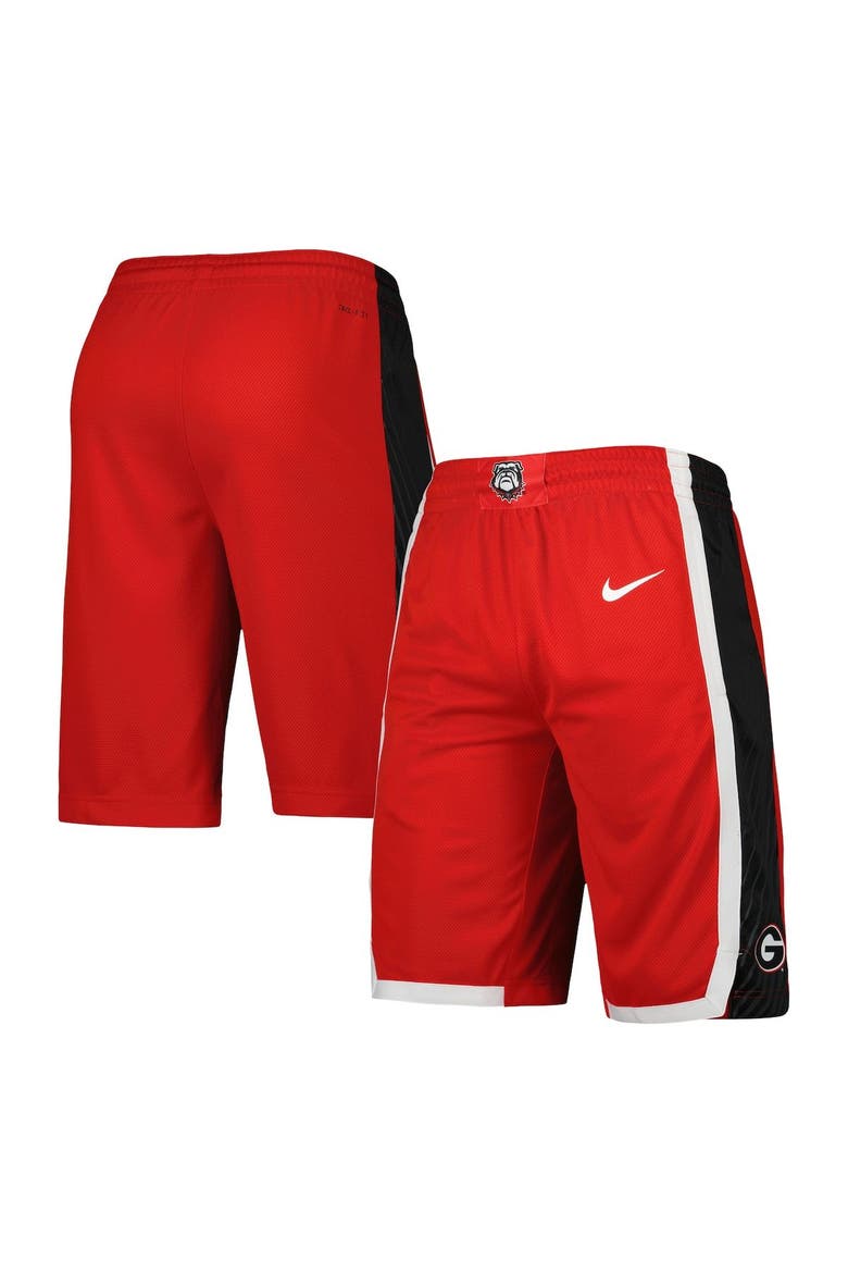Men's Nike Red Georgia Bulldogs Replica Team Basketball Shorts, Alternate, color, Red