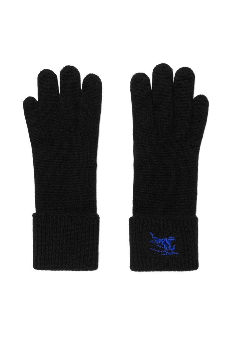 Burberry Cashmere Blend Gloves, Main, color, Black
