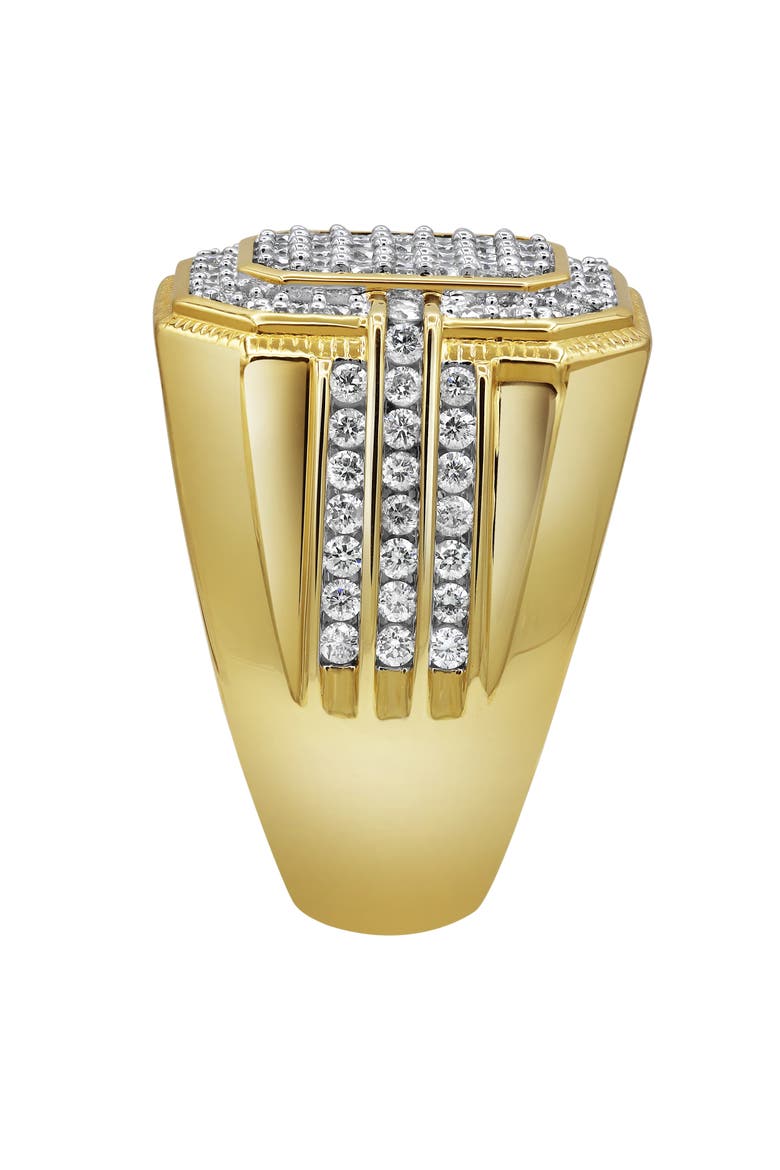 MVP 14K Yellow Gold Diamond Men Statement Ring - 1.67ct., Alternate, color, 14K Yellow Gold