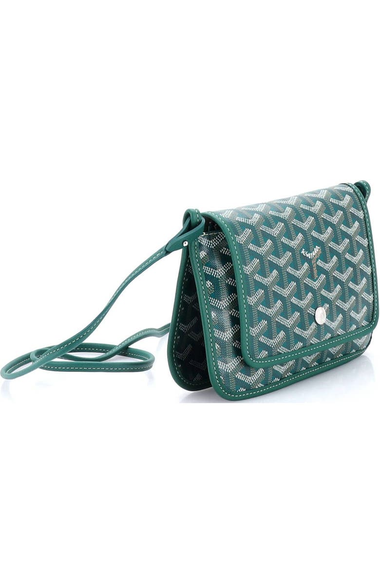 Pre-Owned Goyard Plumet Clutch Wallet Coated Canvas, Alternate, color, Green