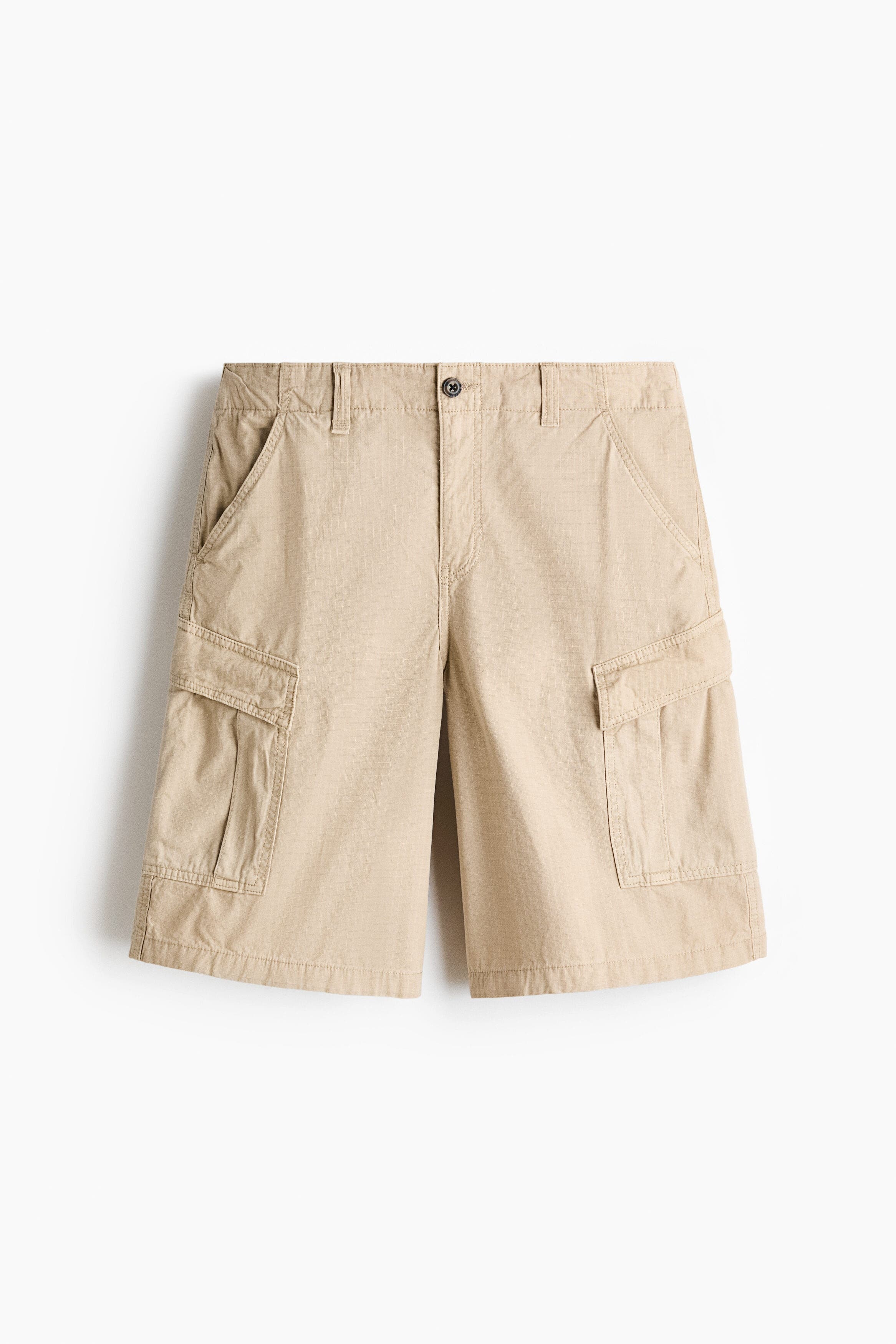 Loose Fit Cotton Cargo Shorts - image 5