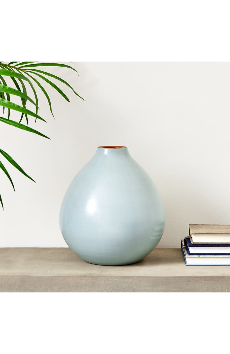 Napa Home & Garden 11" x 12" Lucela Peruvian Clay Medium Handcrafted Decorative Vase, Alternate, color, 