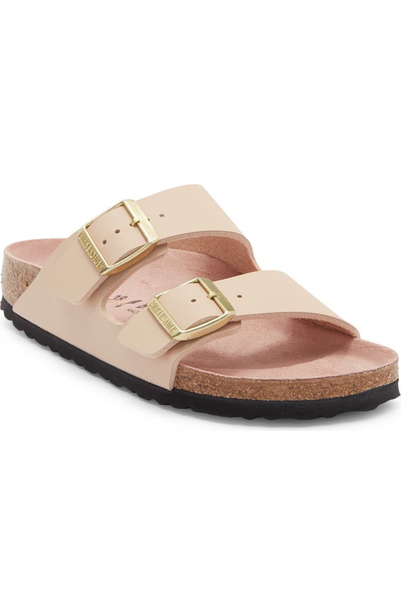 Birkenstock Arizona Triples Slide Sandal, Main, color, New Beige Pink