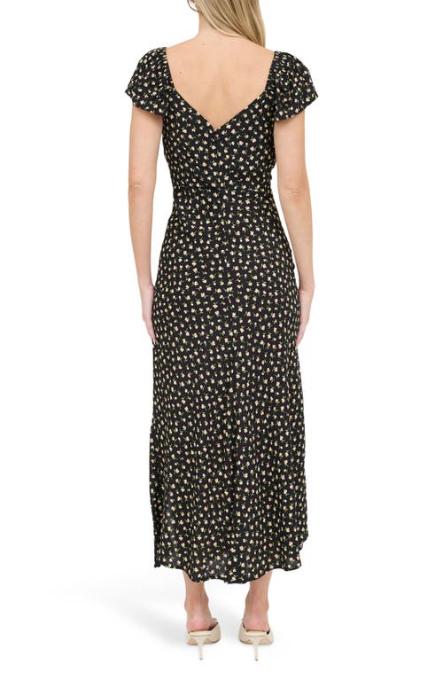 BLU PEPPER BLU PEPPER FLORAL MIDI DRESS 
