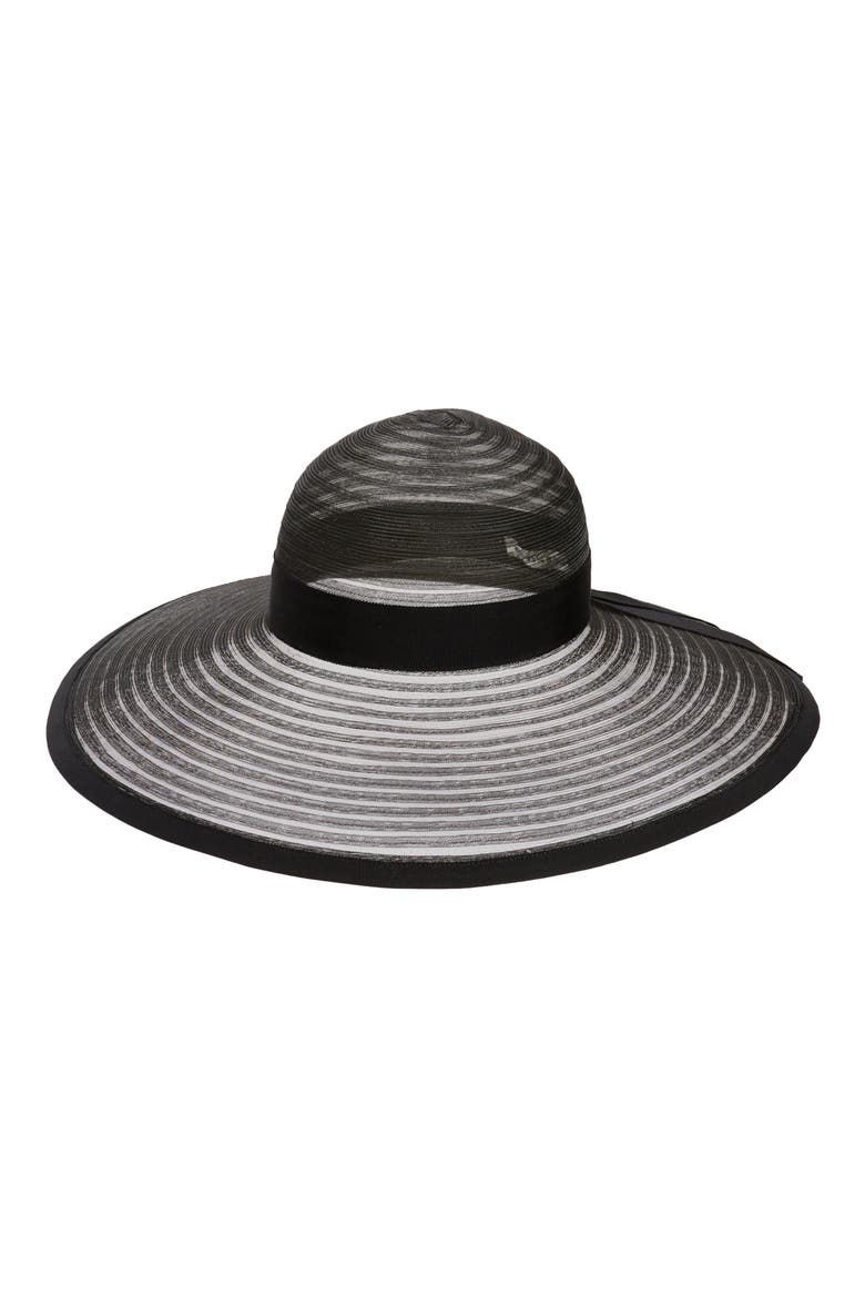 Sunny Wide Brim Sun Hat, Main, color, BLACK
