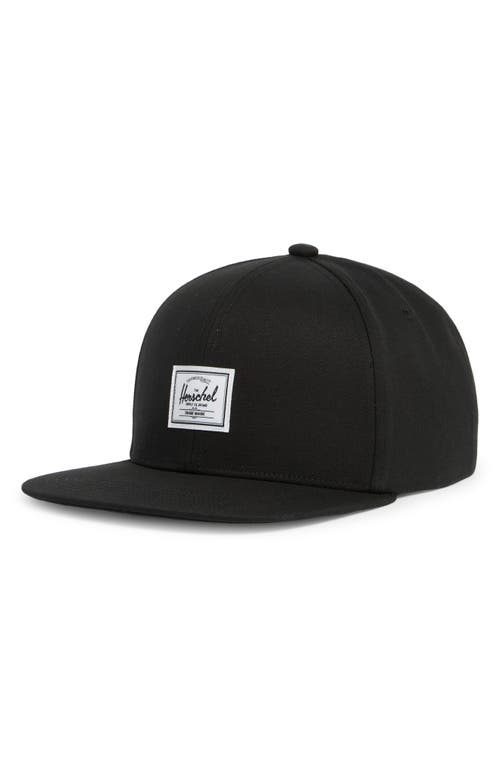 Herschel Supply Co . Whaler Cotton Twill Baseball Cap In Black