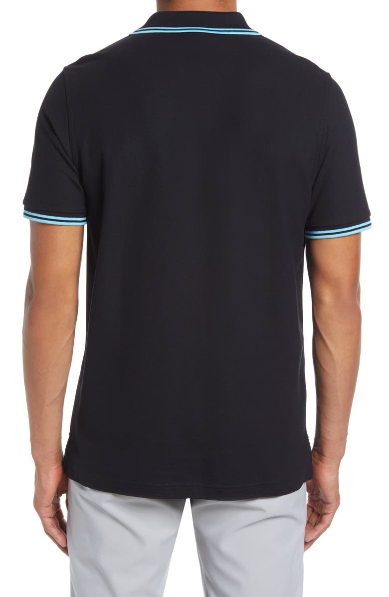 Psycho Bunny Tipped Piqué Polo, Alternate, color, 