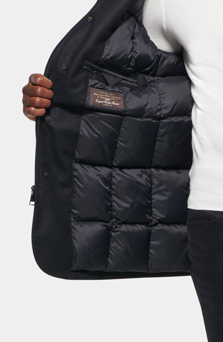 Norwegian Wool Slim Waterproof 750 Fill Power Down Car Coat, Alternate, color, Black