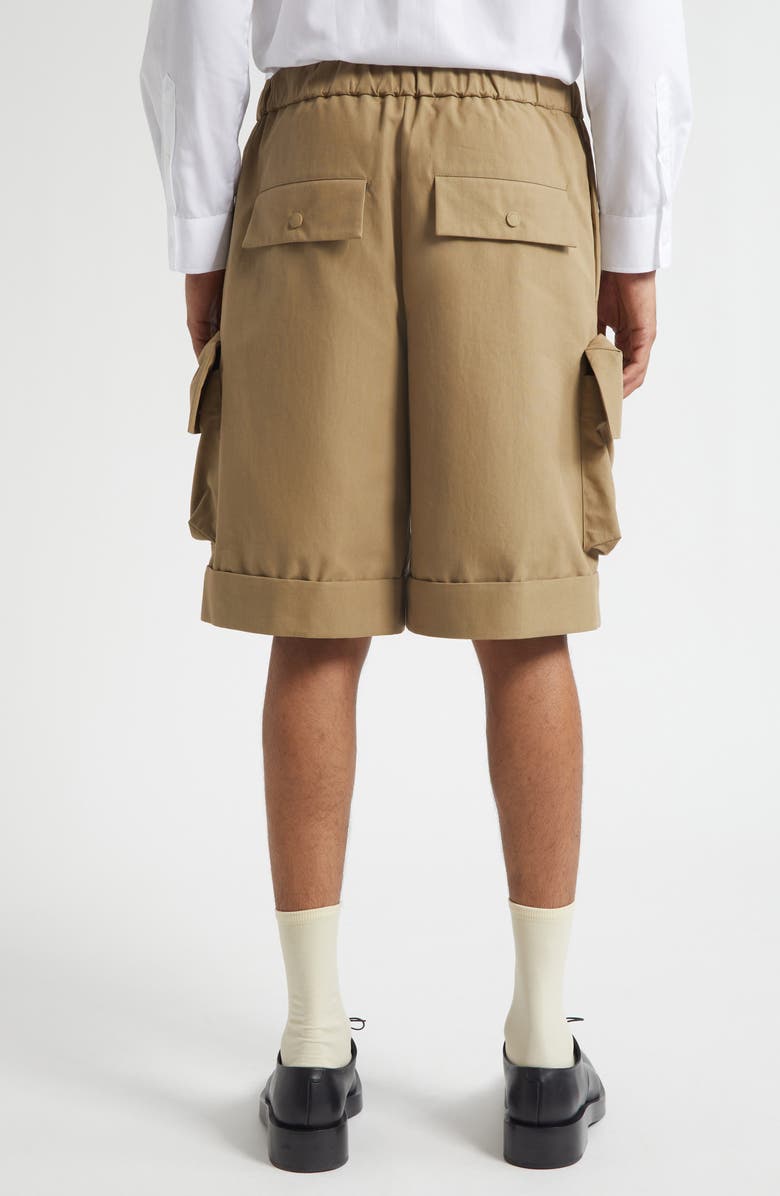 Simone Rocha Drawstring Cargo Shorts, Alternate, color, Stone