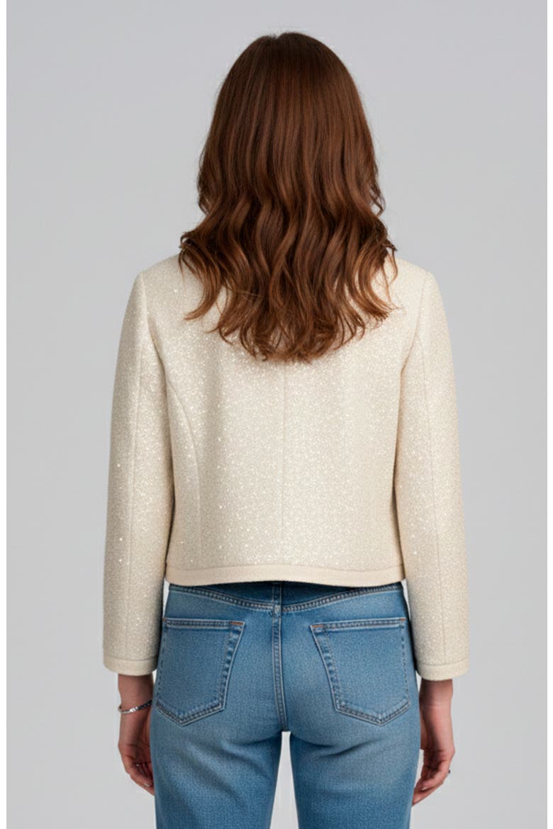 Sequin Jacket, Alternate, color, IVORY