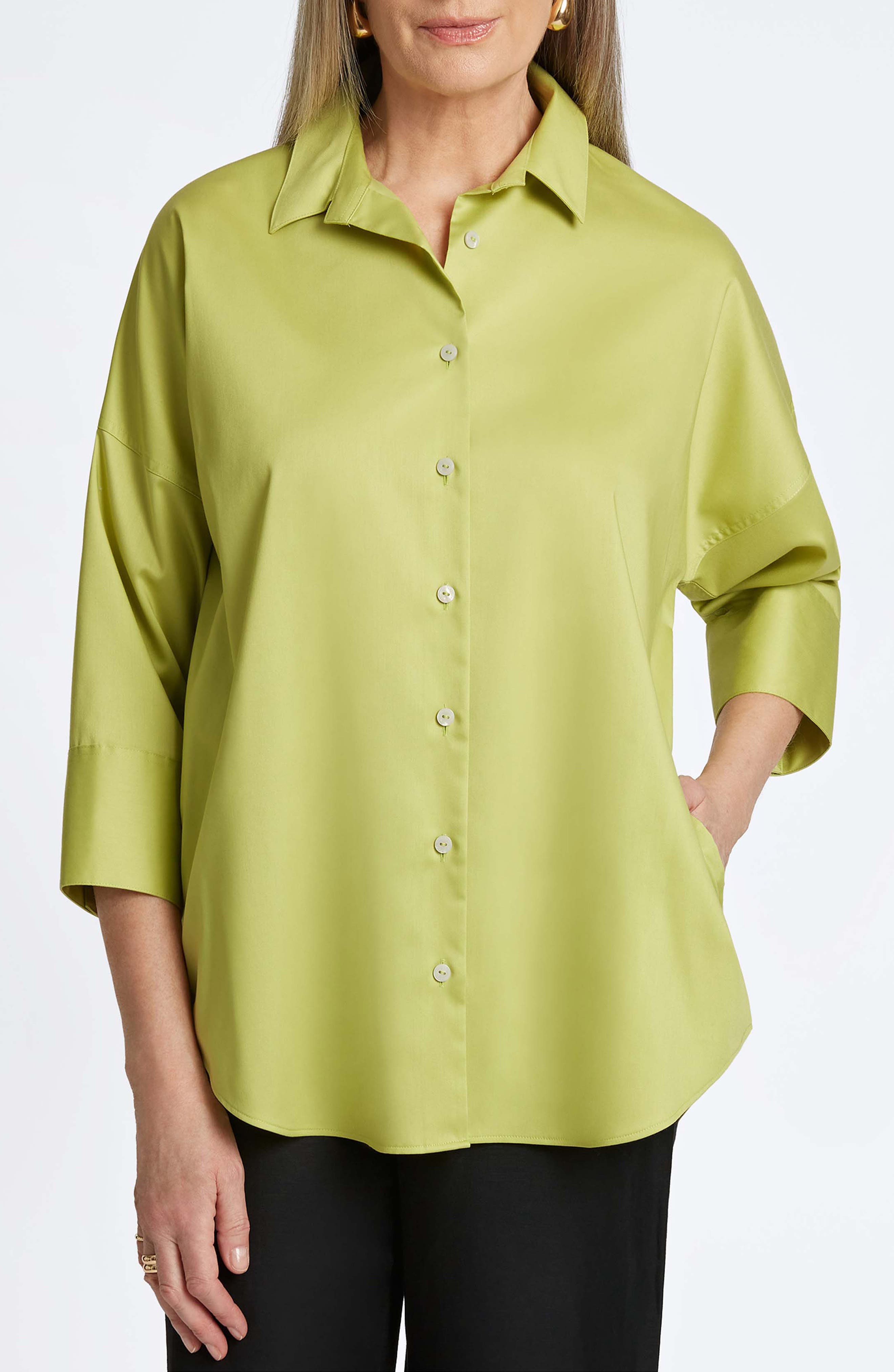 Avery Stretch Button-Up Shirt - image 2