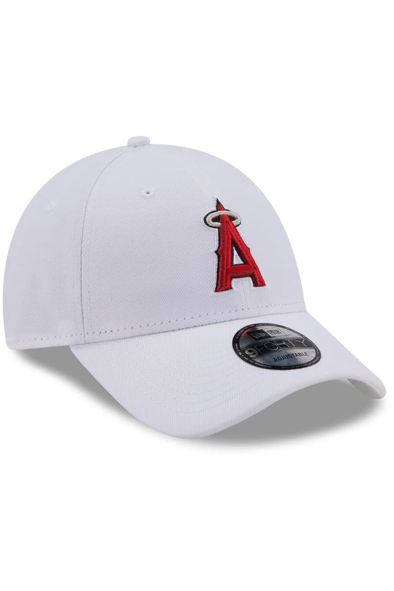 Men's New Era White Los Angeles Angels League II 9FORTY Adjustable Hat, Alternate, color, White