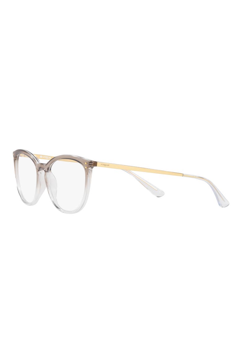 53mm Cat Eye Reading Glasses, Alternate, color, BROWN
