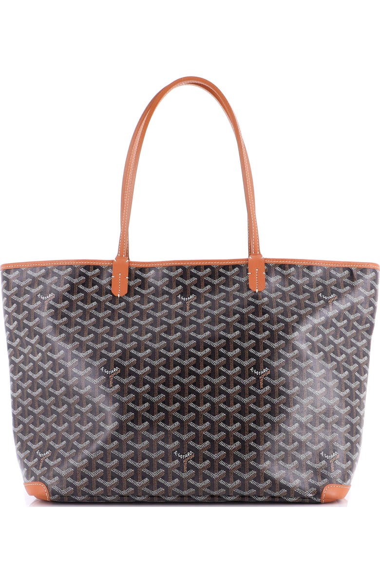 Pre-Owned Goyard Artois Tote Coated Canvas MM, Main, color, Brown
