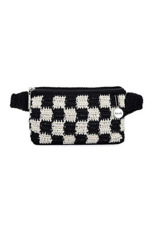 The Sak Caraway Small Belt Bag In Black Check