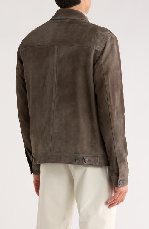 Nordstrom Suede Utility Jacket In Green