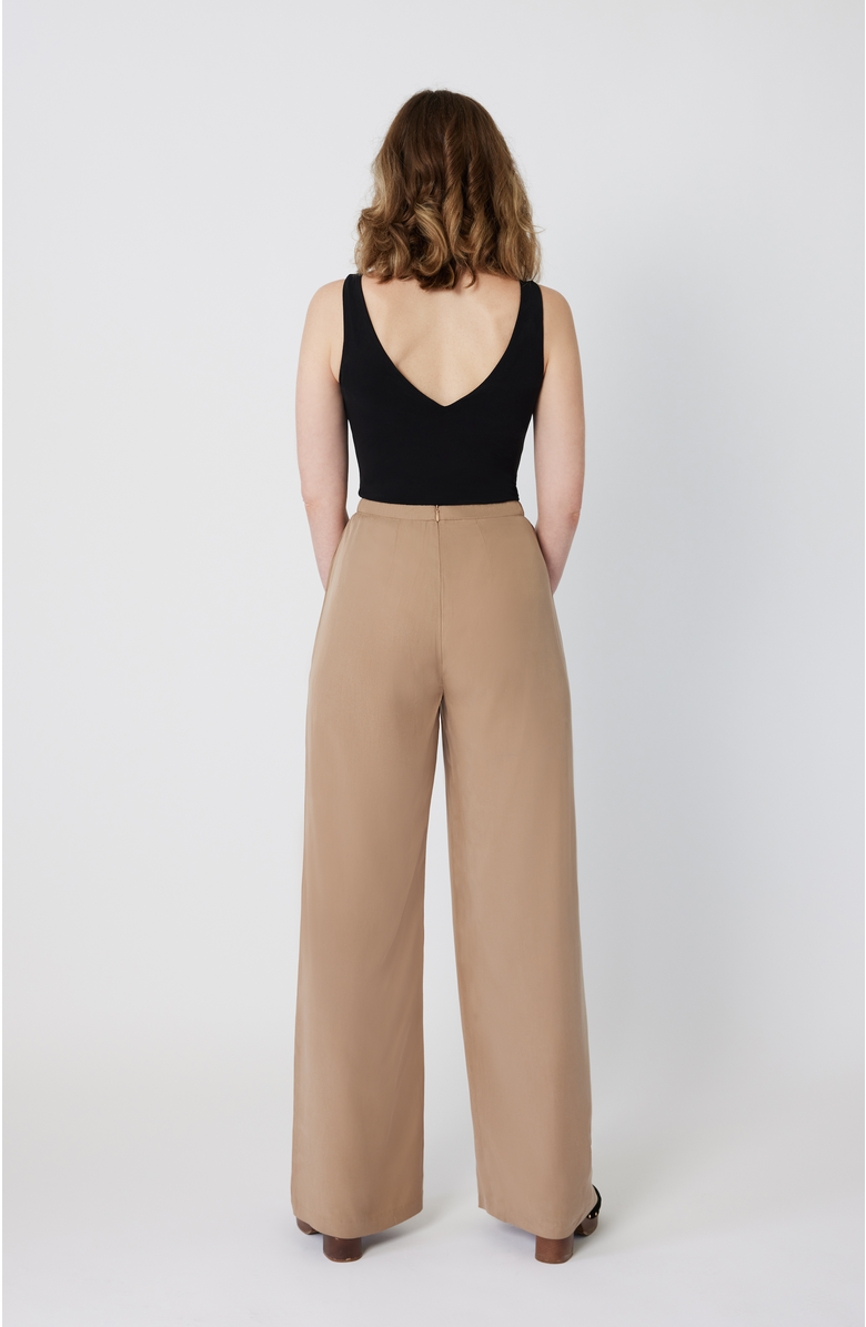 Aam The Label The Tall Wide Leg Pant For Full Hips, Alternate, color, Desert