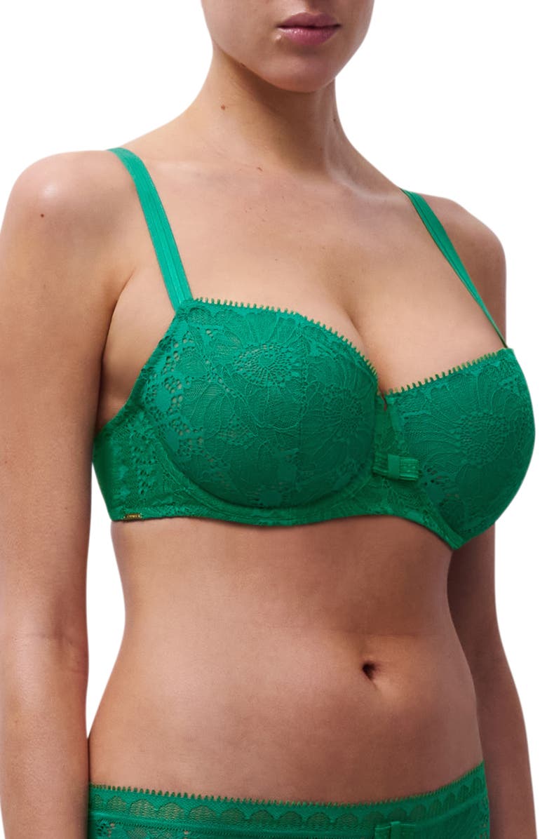 Chantelle Lingerie Day to Night Underwire Demi Bra, Alternate, color, Racing Green