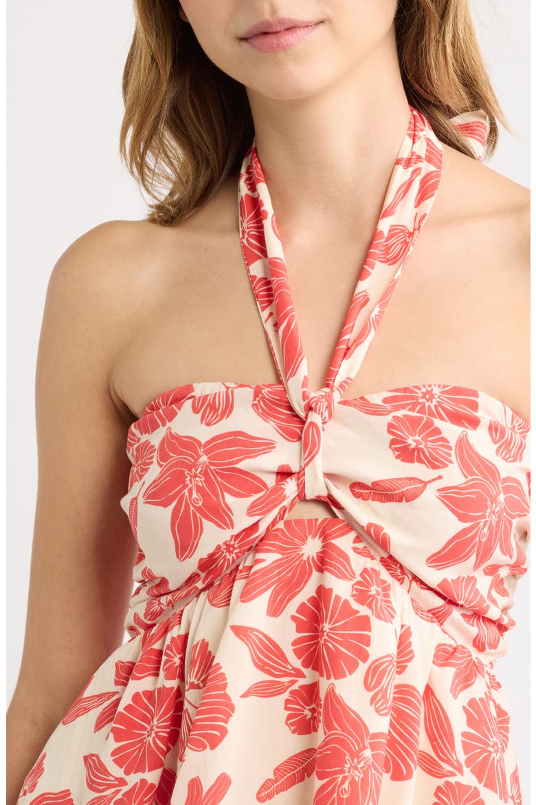 Klara Halter Top, Alternate, color, RED FLORAL