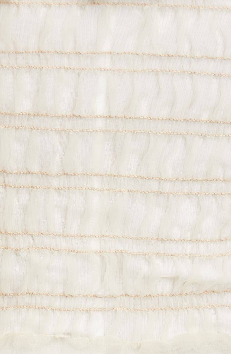 Sandy Liang Porpoise Garter Hem Ruched Tank, Alternate, color, 