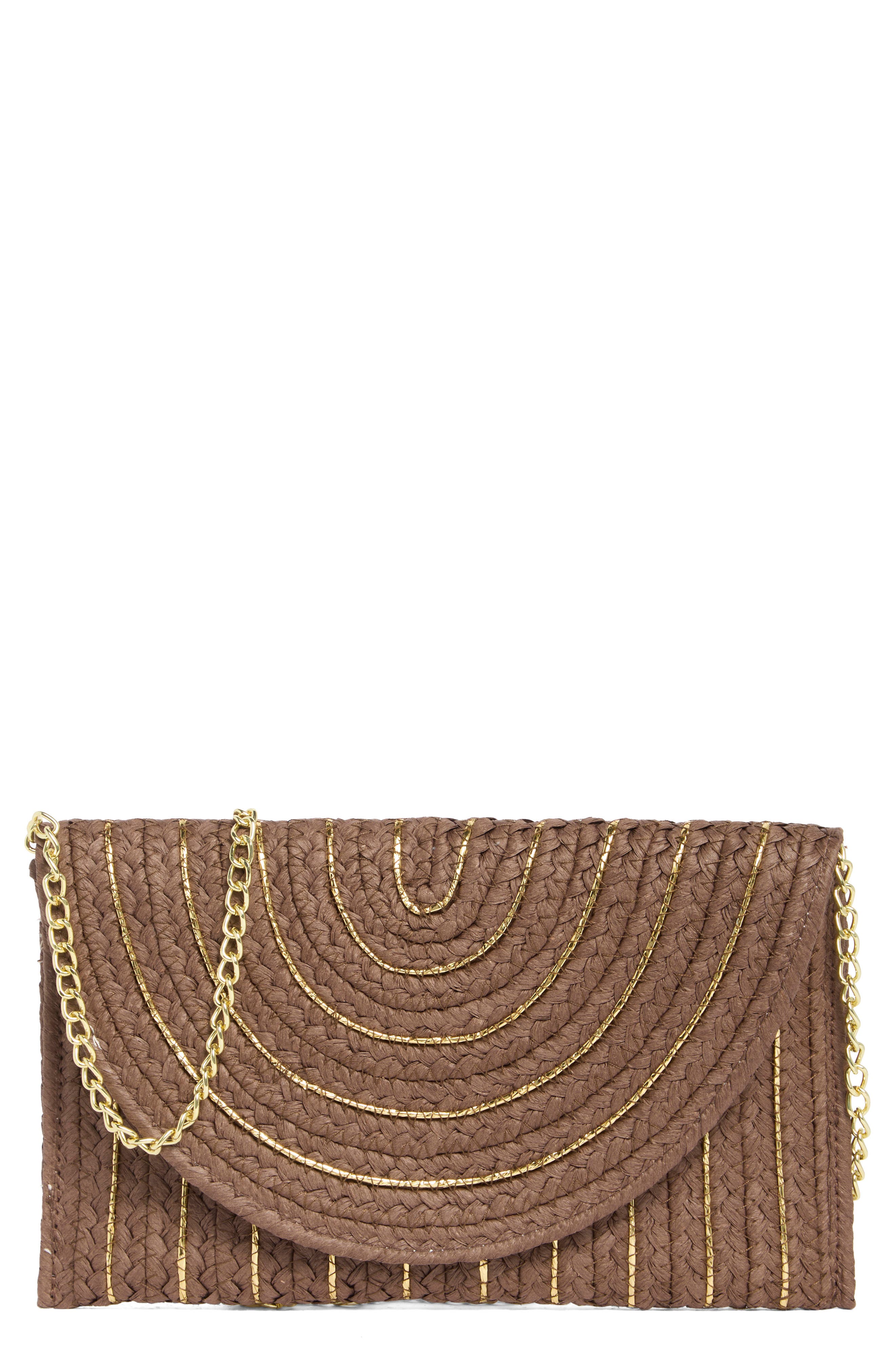Collection Xiix Straw Clutch