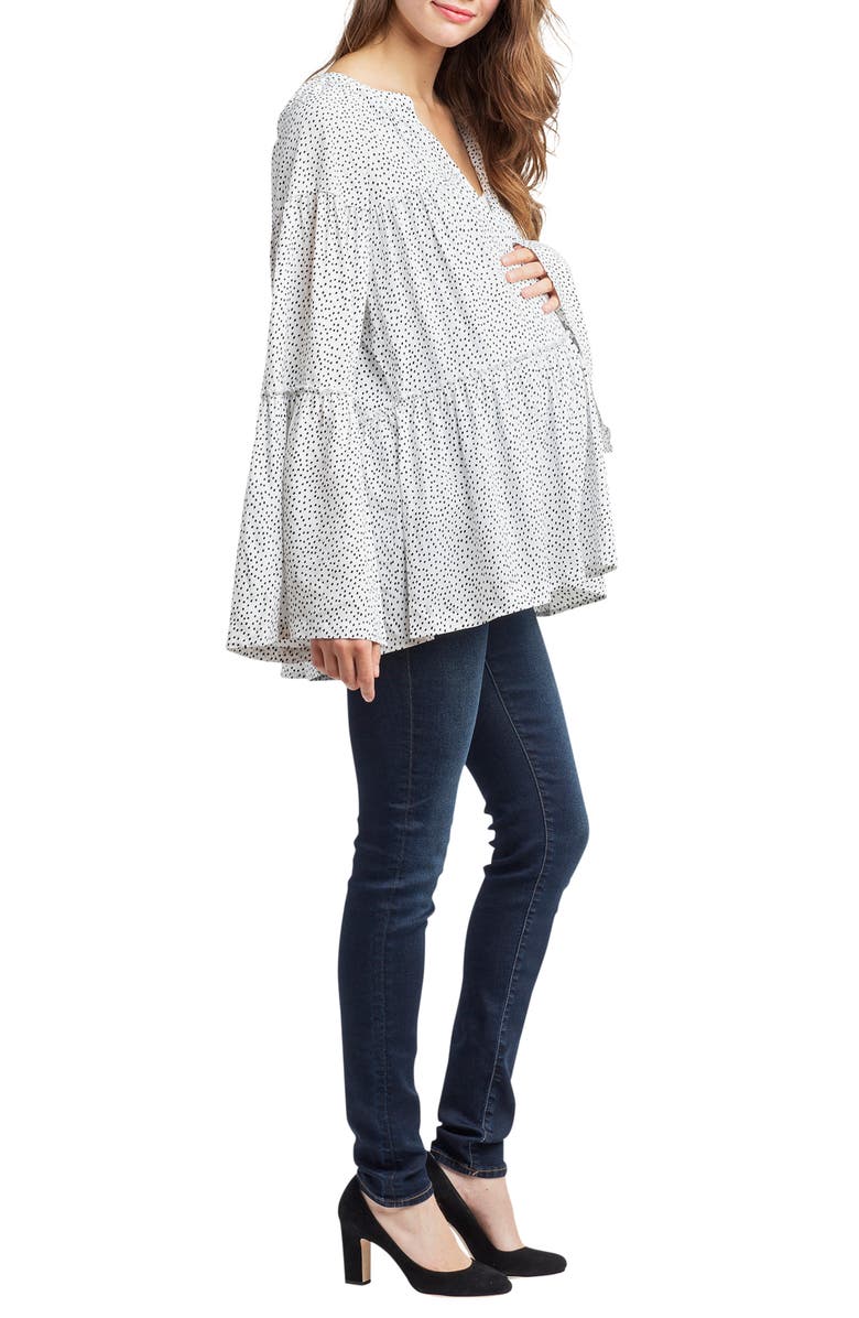 Nom Maternity Josephine Bell Sleeve Maternity Top, Alternate, color,