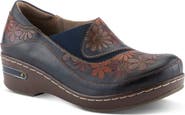 L'Artiste by Spring Step Burbank-Dazis Leather Clog