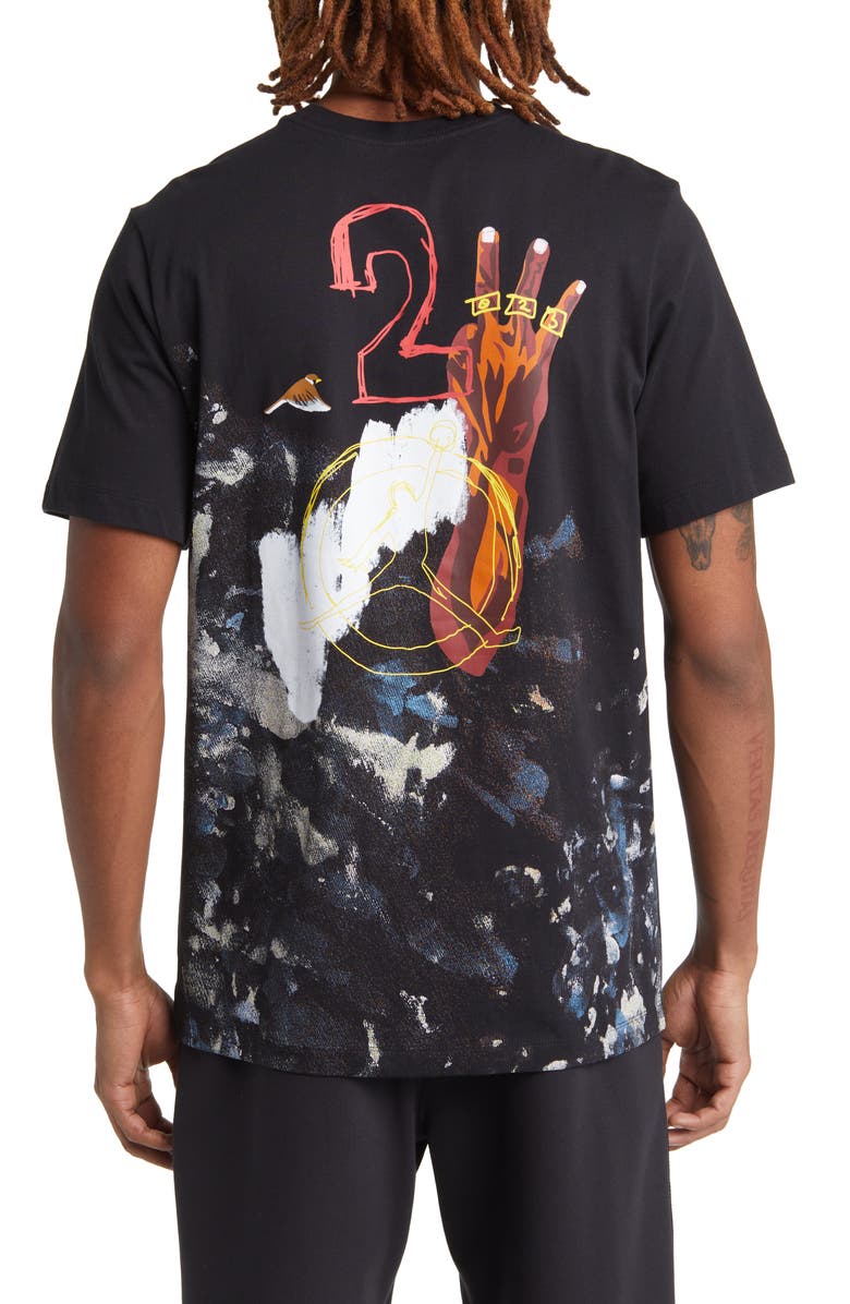 Jordan x Jammie Holmes Artist Series Graphic T-Shirt, Alternate, color,