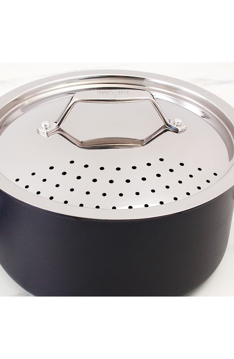 All-Clad Simply Strain 6-Quart Hard Anodized Nonstick Pot, Alternate, color,
