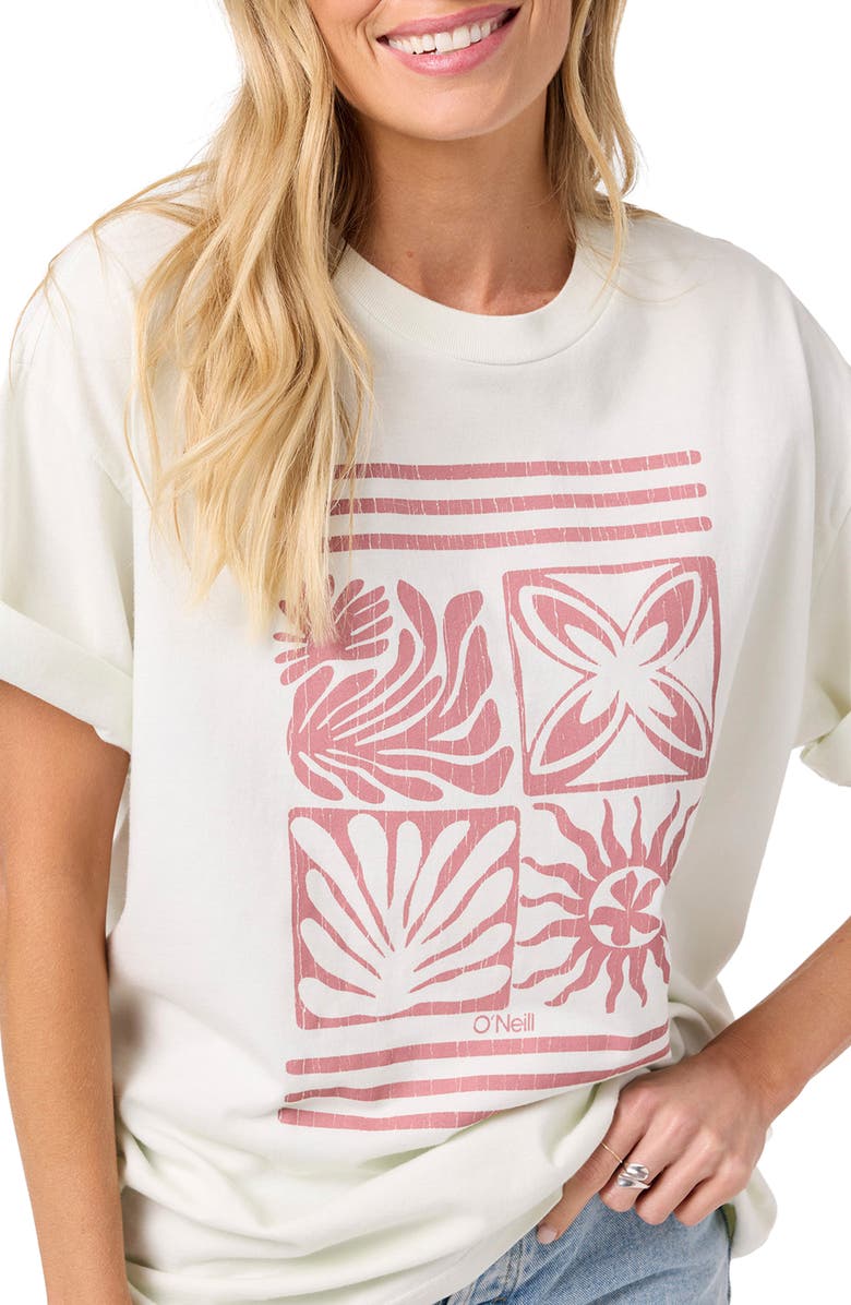 O'Neill OG Elements Oversize Cotton Graphic T-Shirt, Alternate, color, White