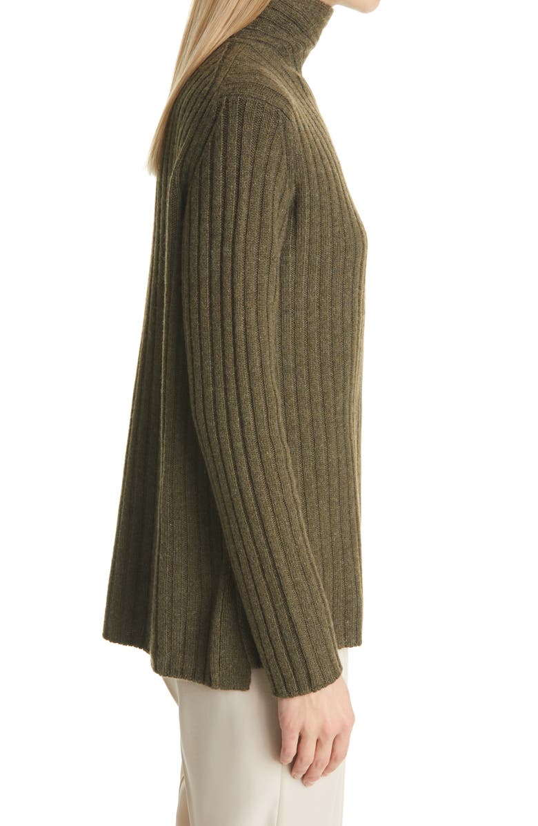 Vince Twist Neck Wool & Cashmere Turtleneck Sweater, Alternate, color, 