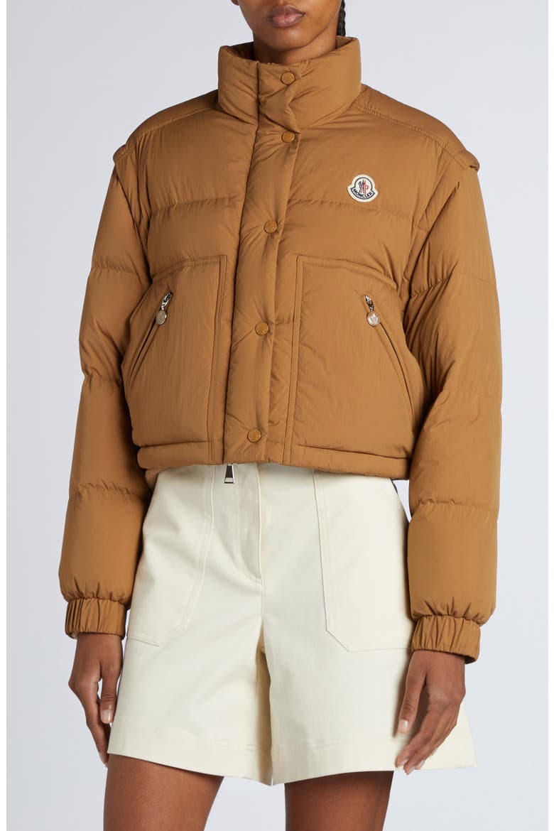 Selle Convertible Down Puffer Jacket, Alternate, color, BEIGE