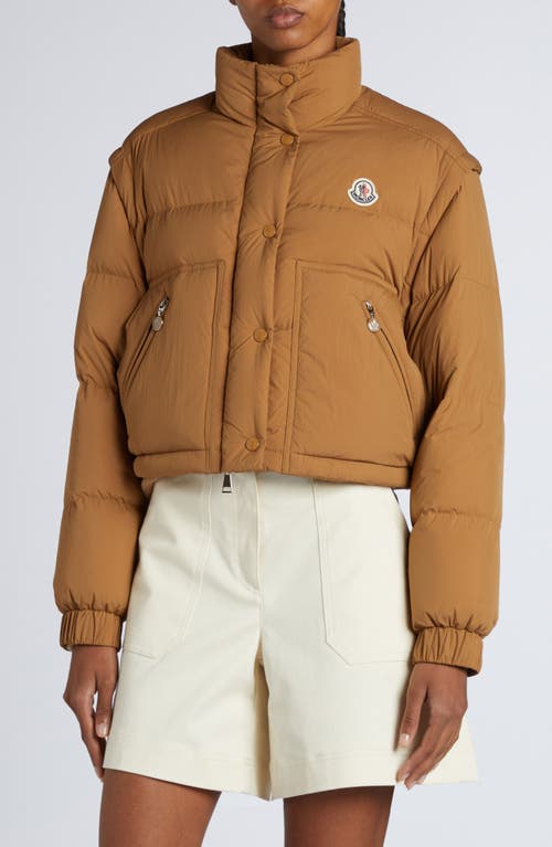 Moncler Selle Down Jacket In Beige